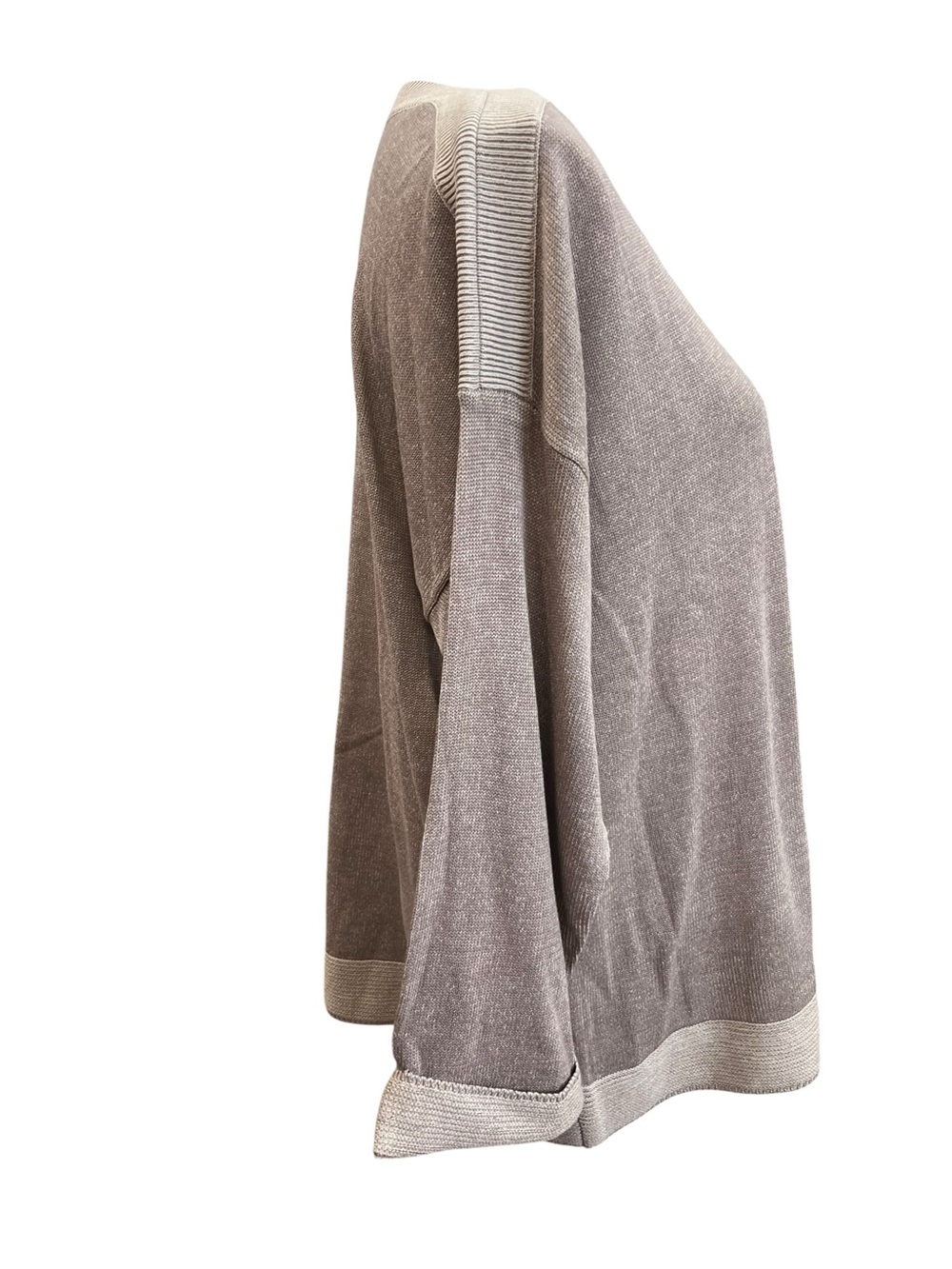Chico’s Taupe Lightweight Boat Neck Pullover Sweater Size 2 L XL NWT - Picture 5 of 10